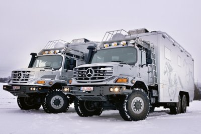 Luxusní cestovní kamiony Mercedes-Benz Zetros